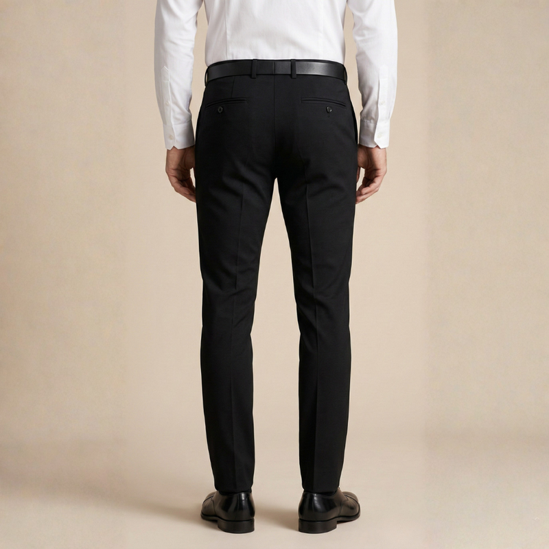 Calça Social Masculina Preta com Elastano