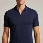 Polo Masculina Algodão Gola V