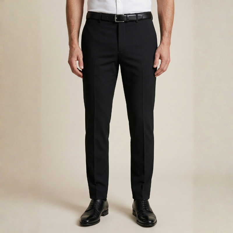 Calça Social Masculina Preta com Elastano