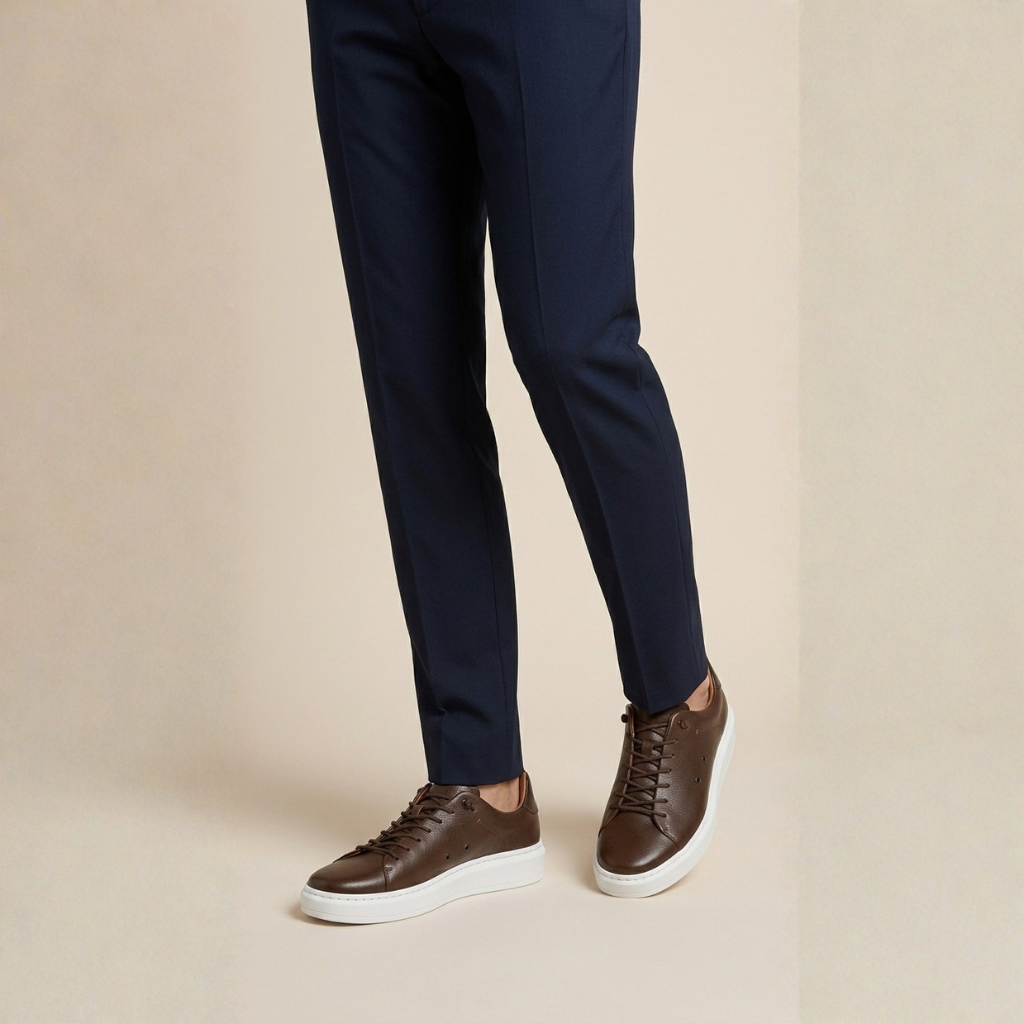 Sapatênis Masculino Couro Premium Café