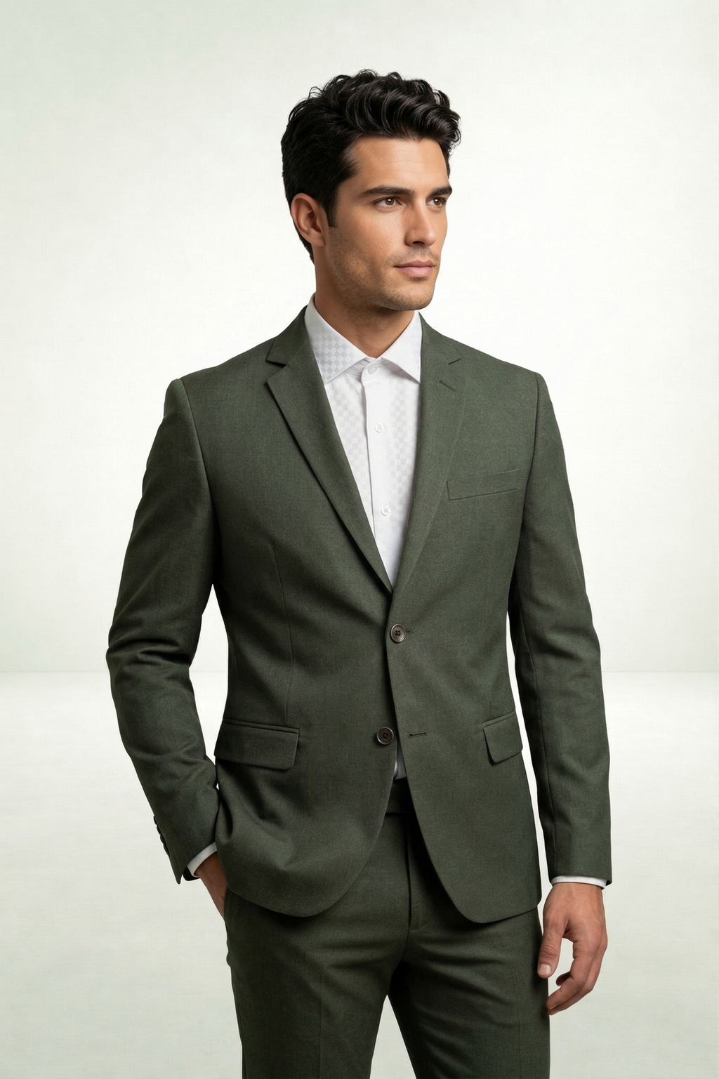 Costume Fio Indiano Verde Escuro