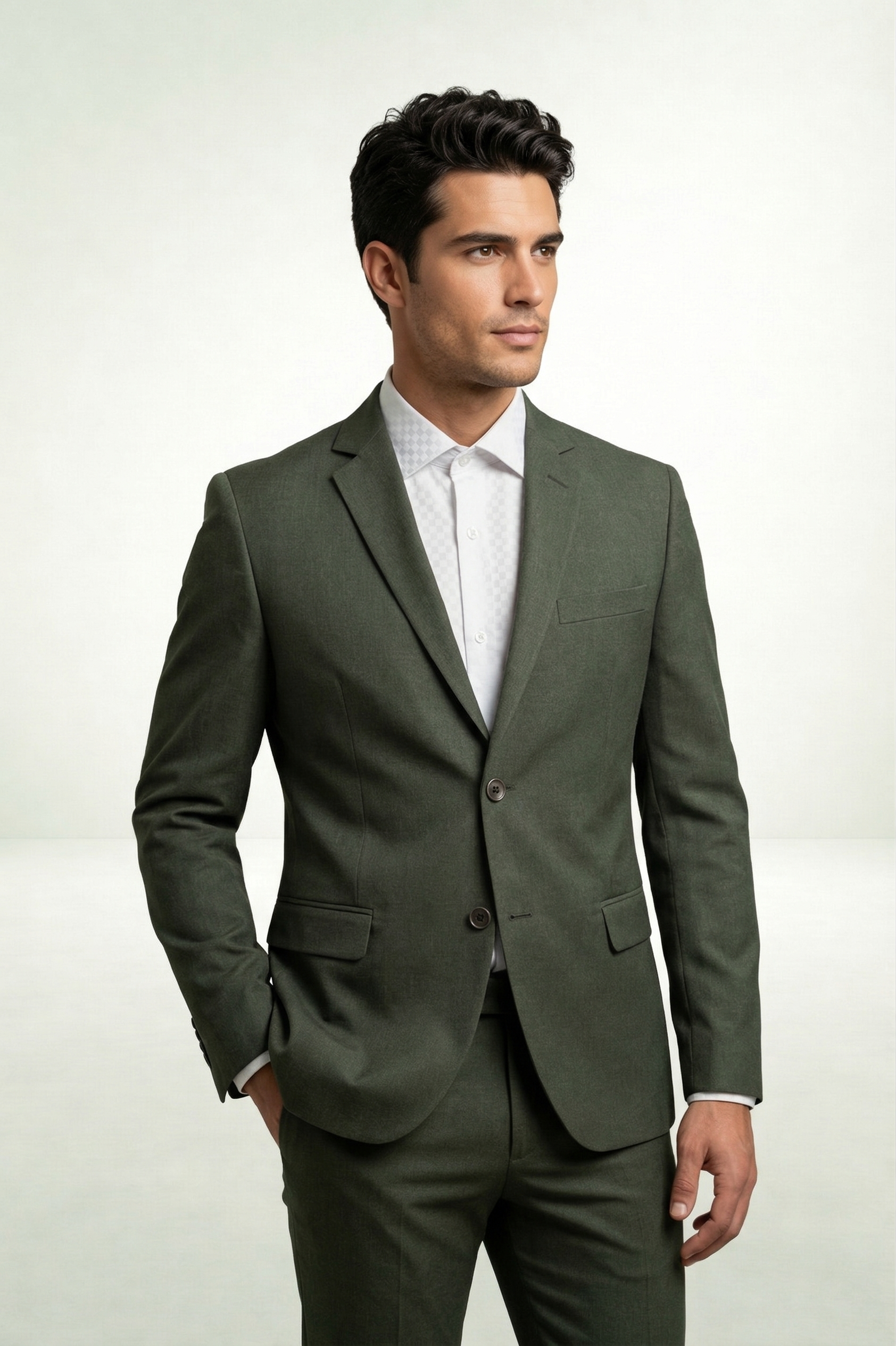 Costume Fio Indiano Verde Escuro