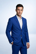 Costume Poliéster Azul Royal