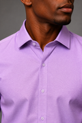 Camisa Social Trabalhada Lumen Lilás
