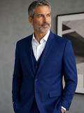 Terno Masculino Poliviscose Slim Azul Bic