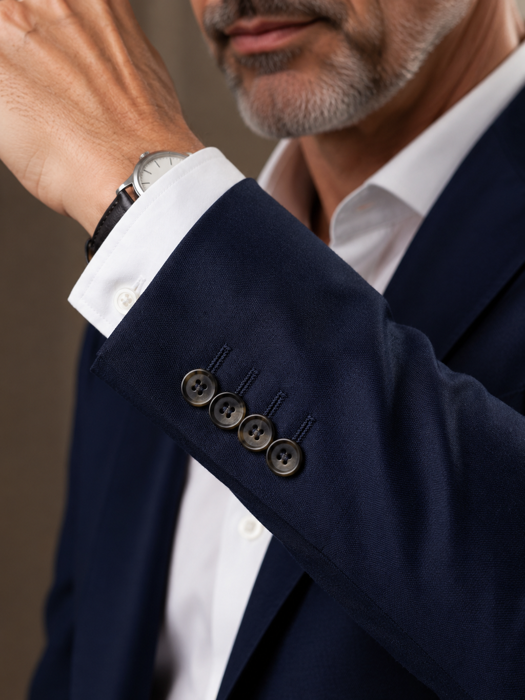 Costume Poliviscose Semi Slim Azul Noite Mountreux