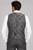 Terno Poliviscose Cinza Chumbo Magnetado