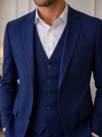 Terno Poviscose Azul Imperial