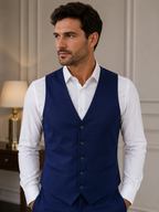 Terno Poviscose Azul Imperial