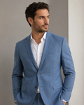 Costume Poliéster Melange Azul Serenity