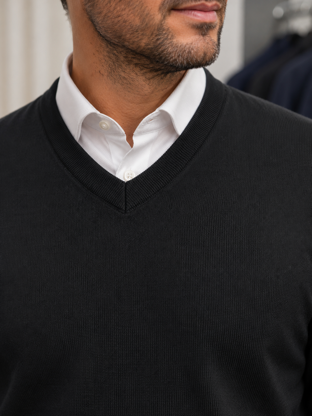 Suéter Poliéster Premium Gola V