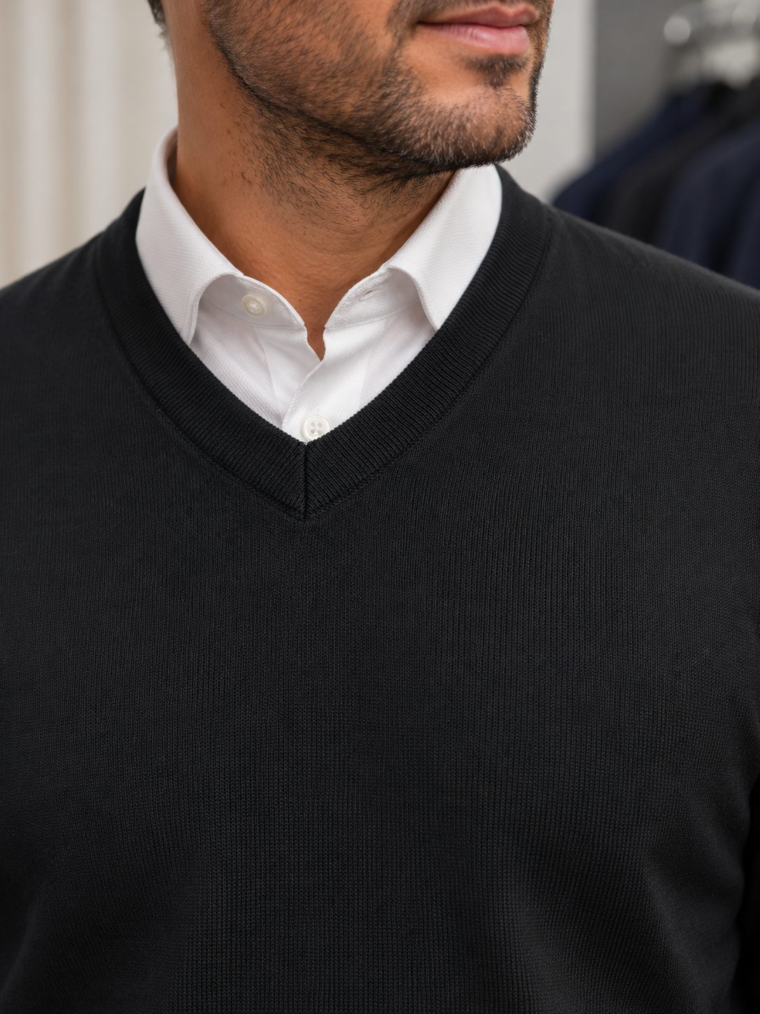 Suéter Poliéster Premium Gola V