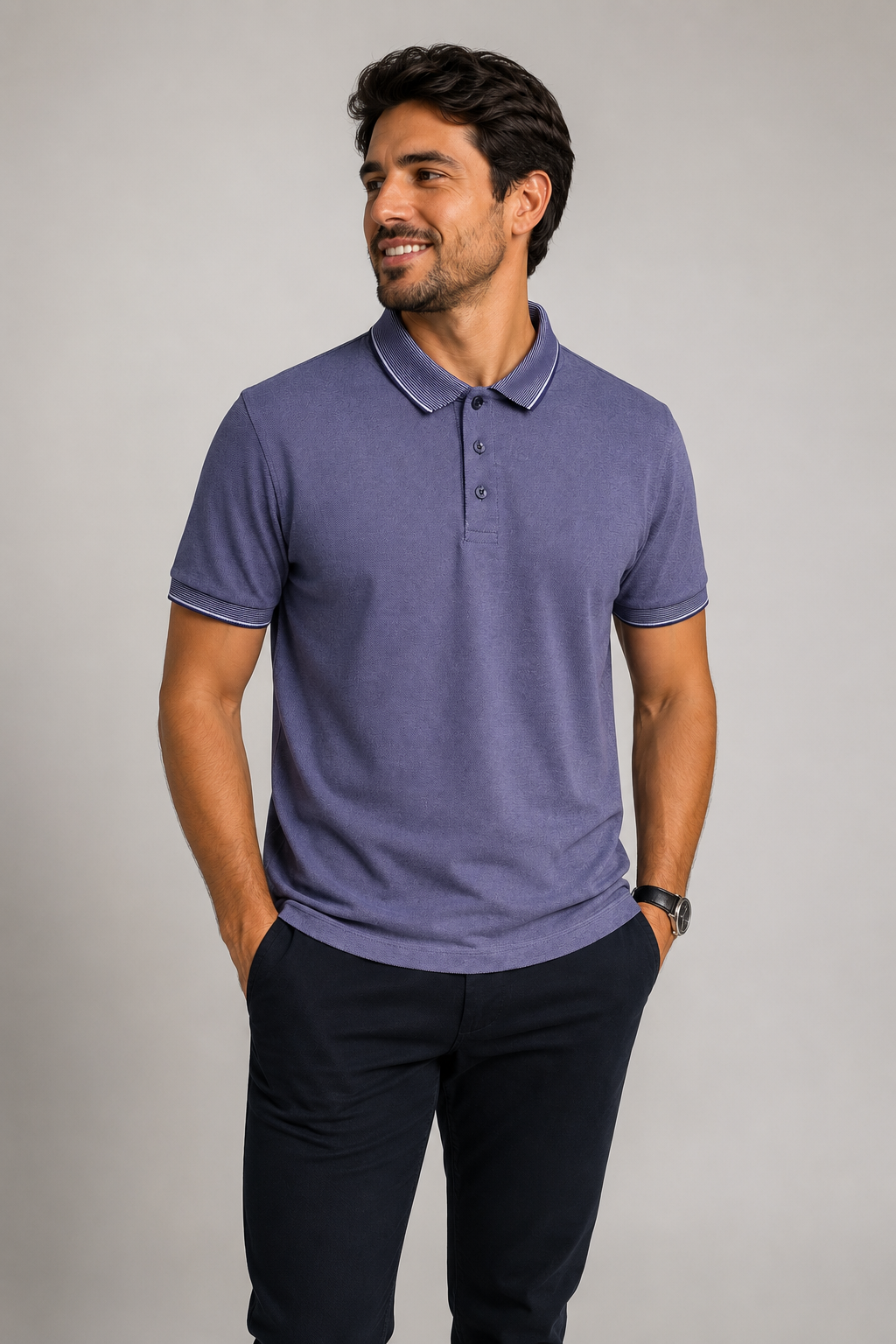 Polo Masculina Algodão Piquet