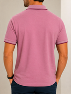 Polo Masculina Algodão Piquet com Elastano