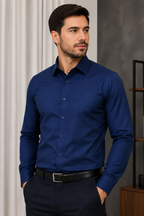 Camisa Social Masculina Slim Fibra de Bambu com Elastano