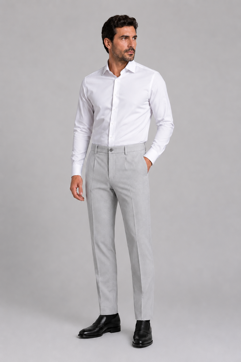 Calça Social Masculina Slim Magnetada com Elastano