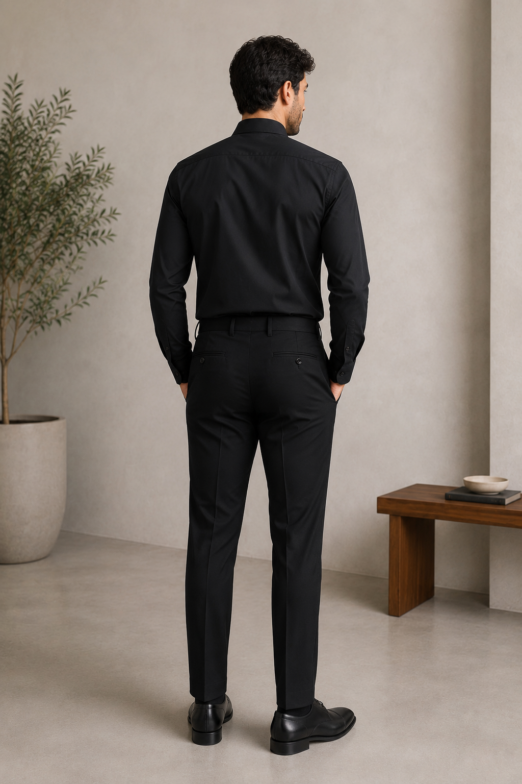 Camisa Masculina Gola de Padre