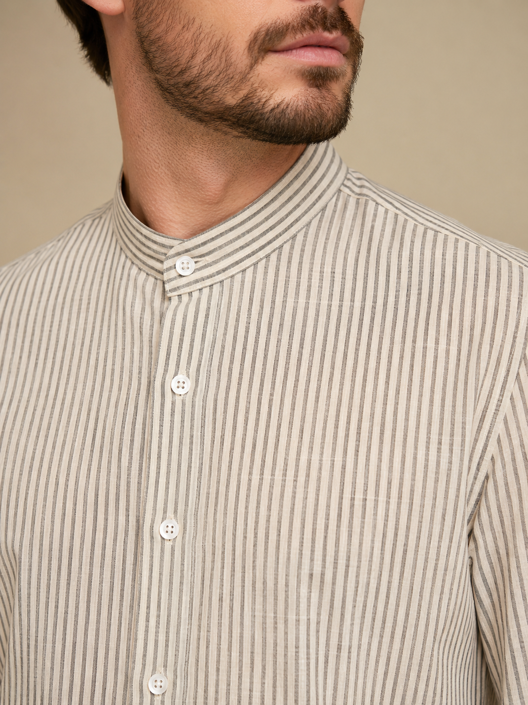Camisa Masculina Gola de Padre