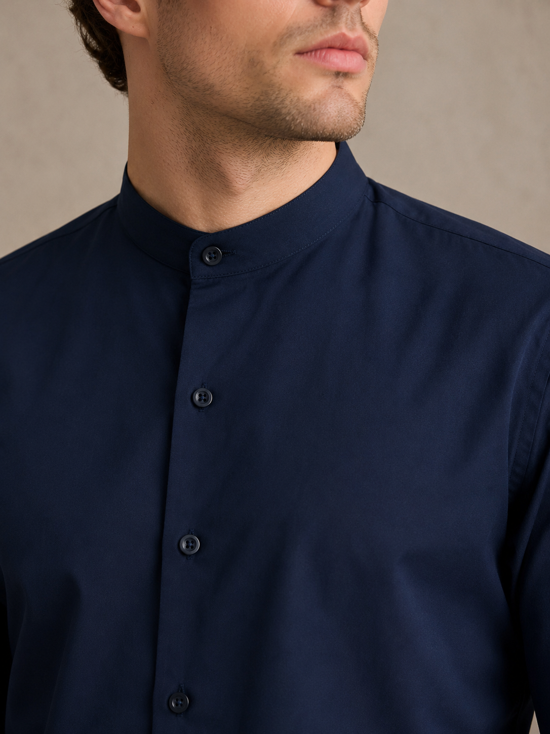Camisa Masculina Gola de Padre
