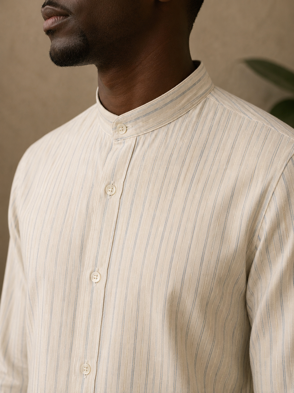 Camisa Masculina Gola de Padre