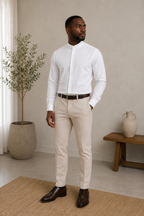 Camisa Masculina Gola de Padre