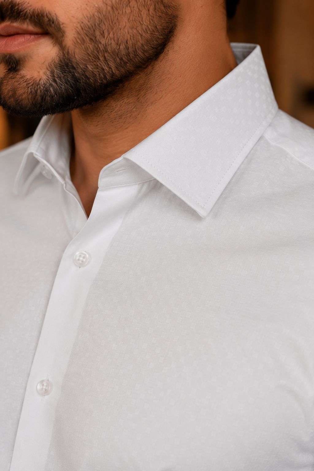 Camisa Social Masculina Algodão Fio 80