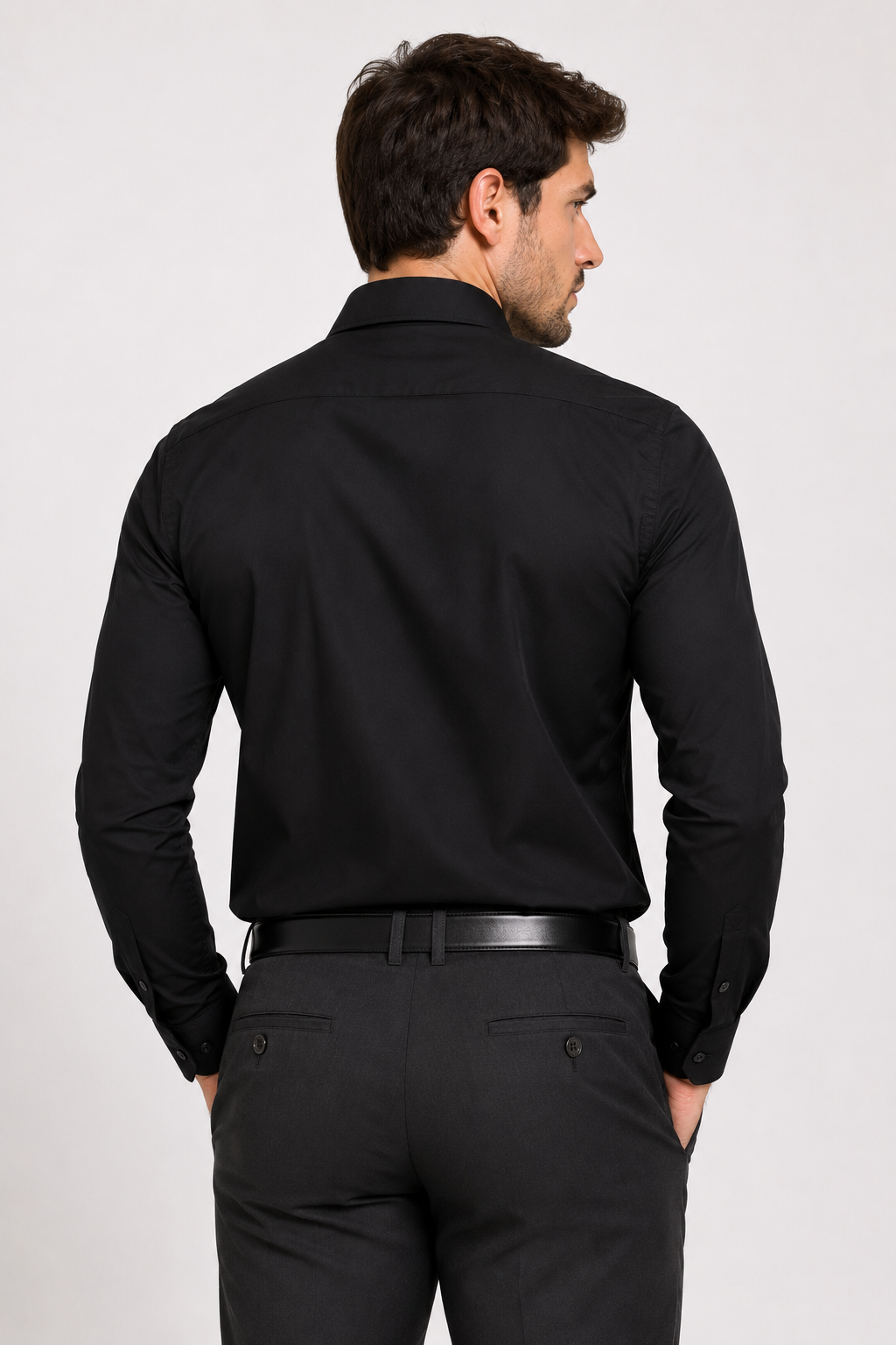 Camisa Social Masculina Poliamida Tech Slim
