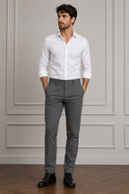 Calça Social Masculina Tradicional com Elastano
