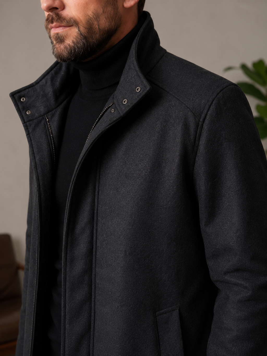 Sobretudo Masculino Premium Preto