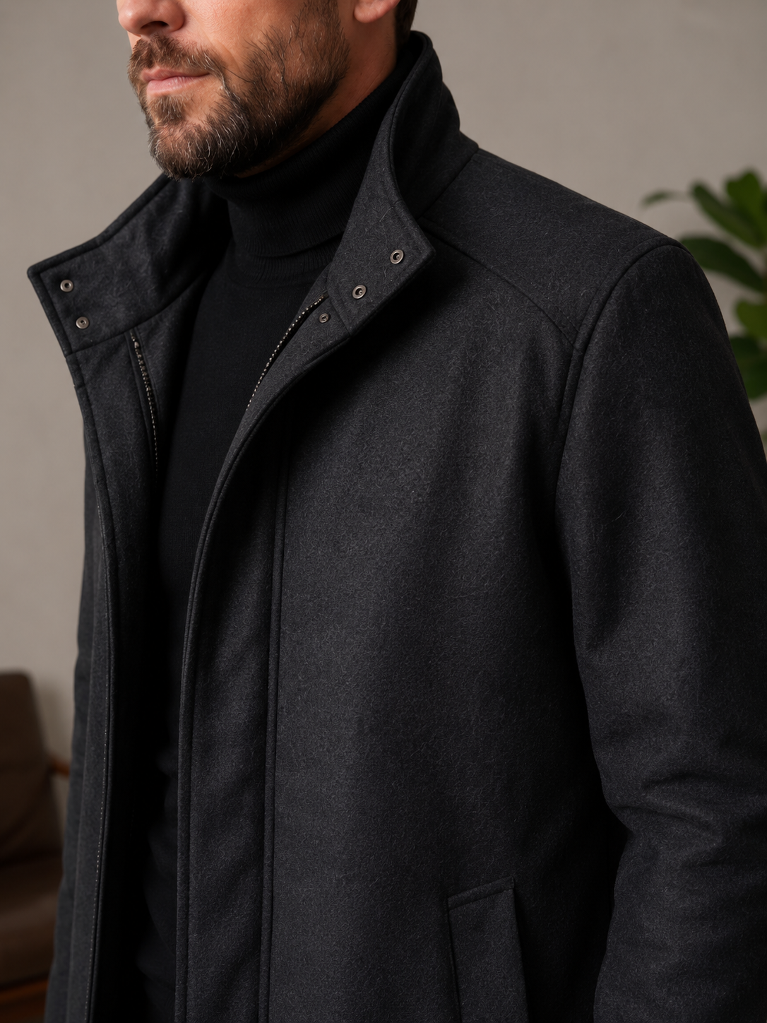 Sobretudo Masculino Premium Preto