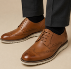 Sapato Masculino Couro Brogue Esporte Fino
