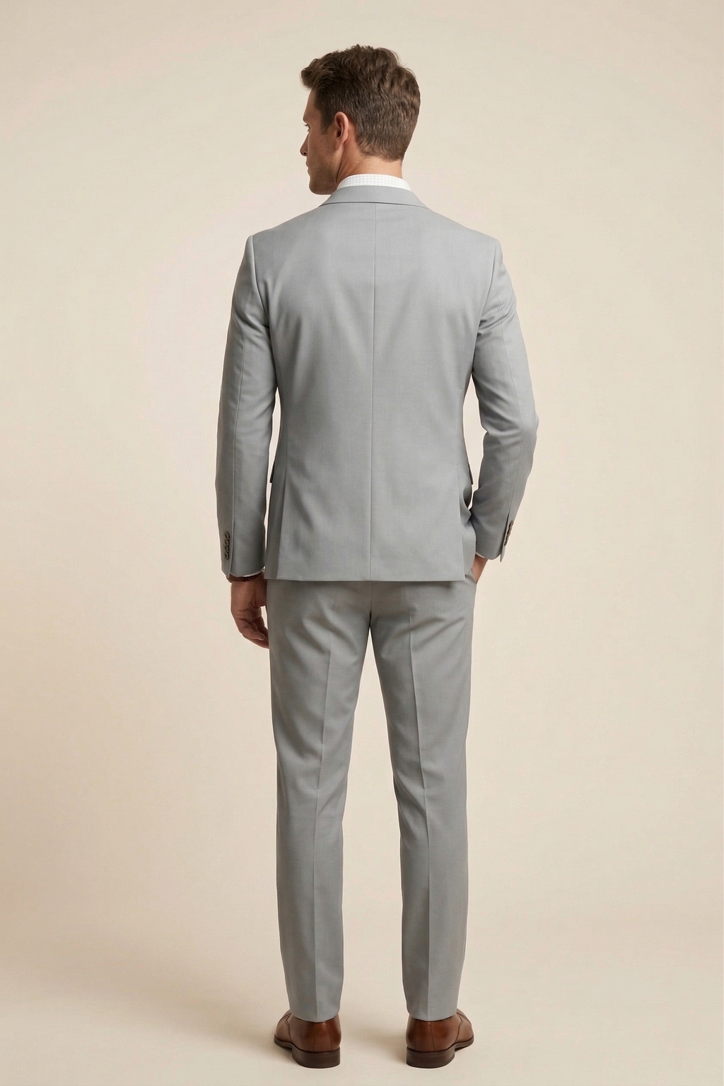 Costume Poliéster Cinza Claro