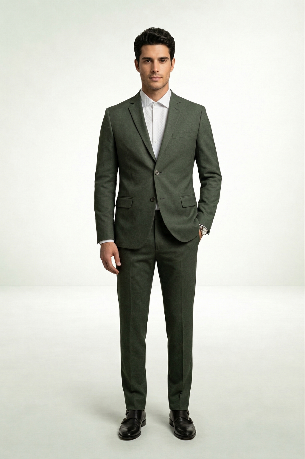 Costume Fio Indiano Verde Escuro
