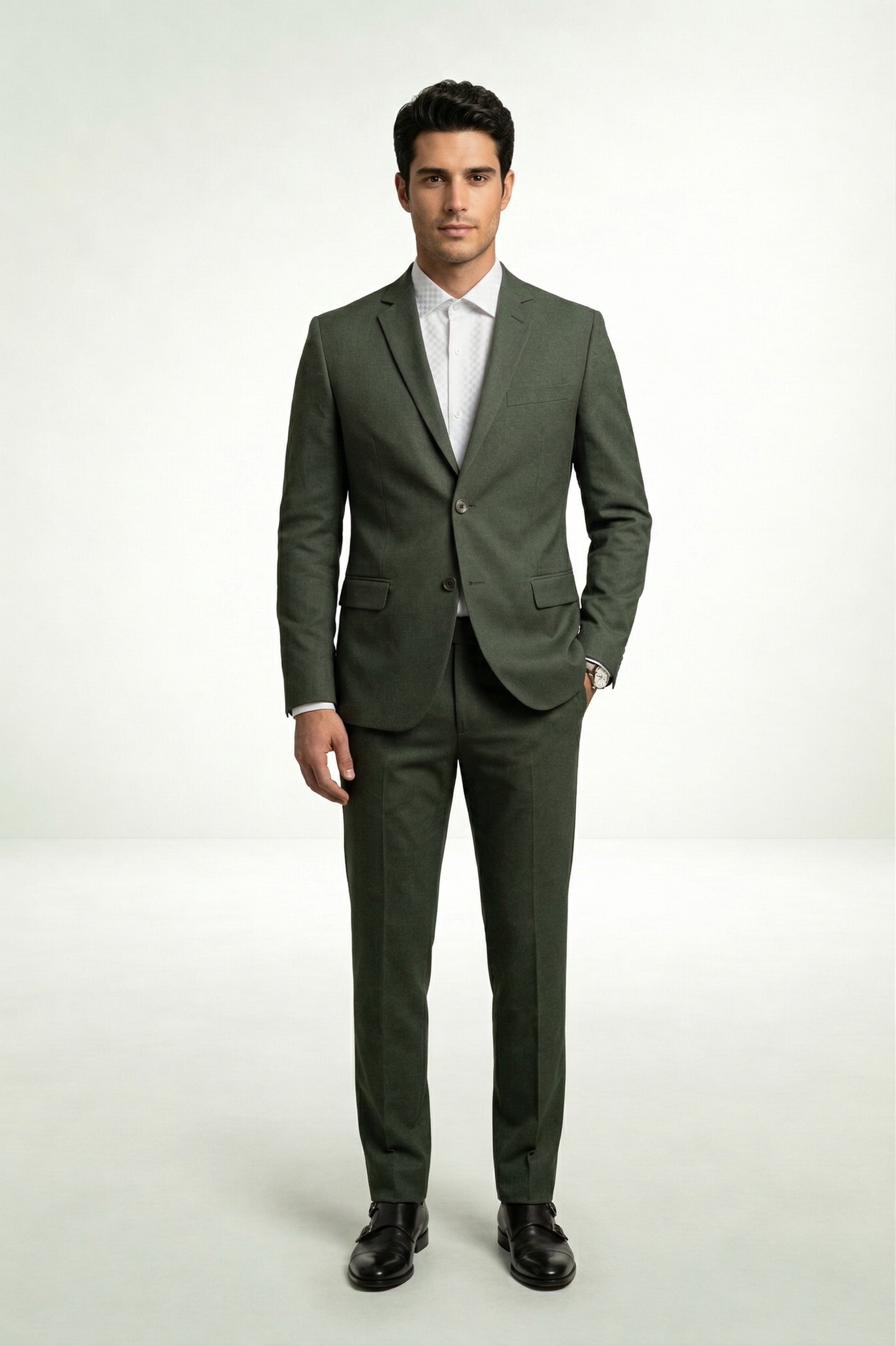 Costume Fio Indiano Verde Escuro