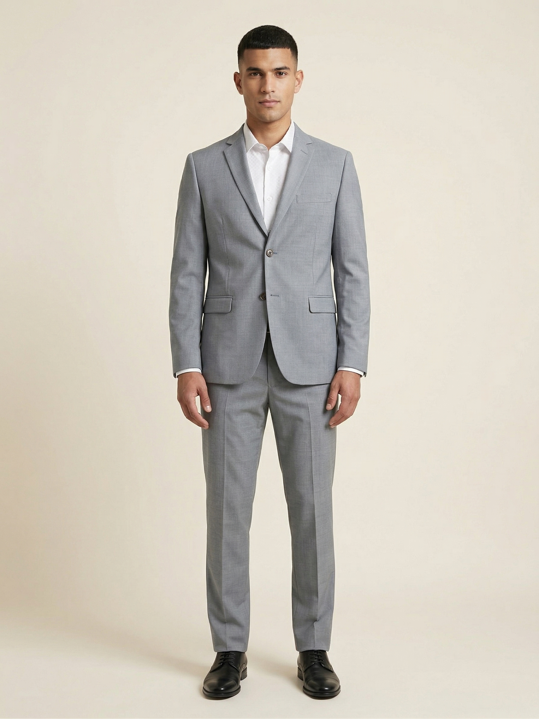 Costume Poliéster Cinza Quadrile