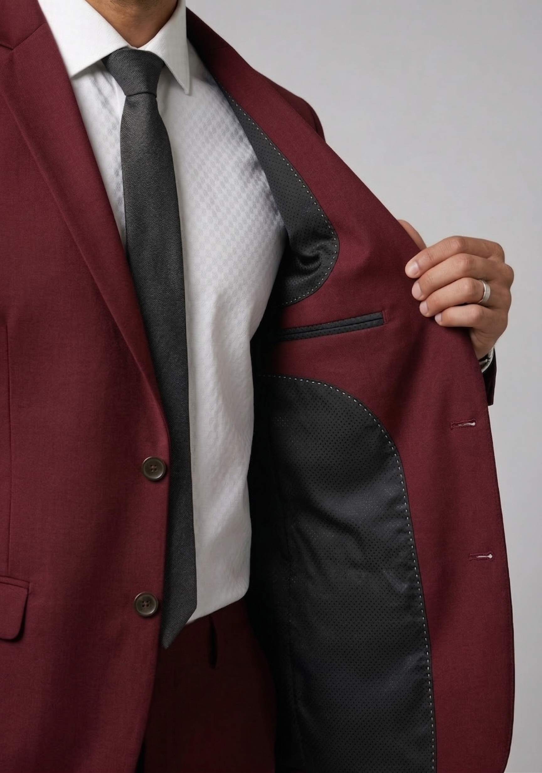 Costume Poliéster Marsala