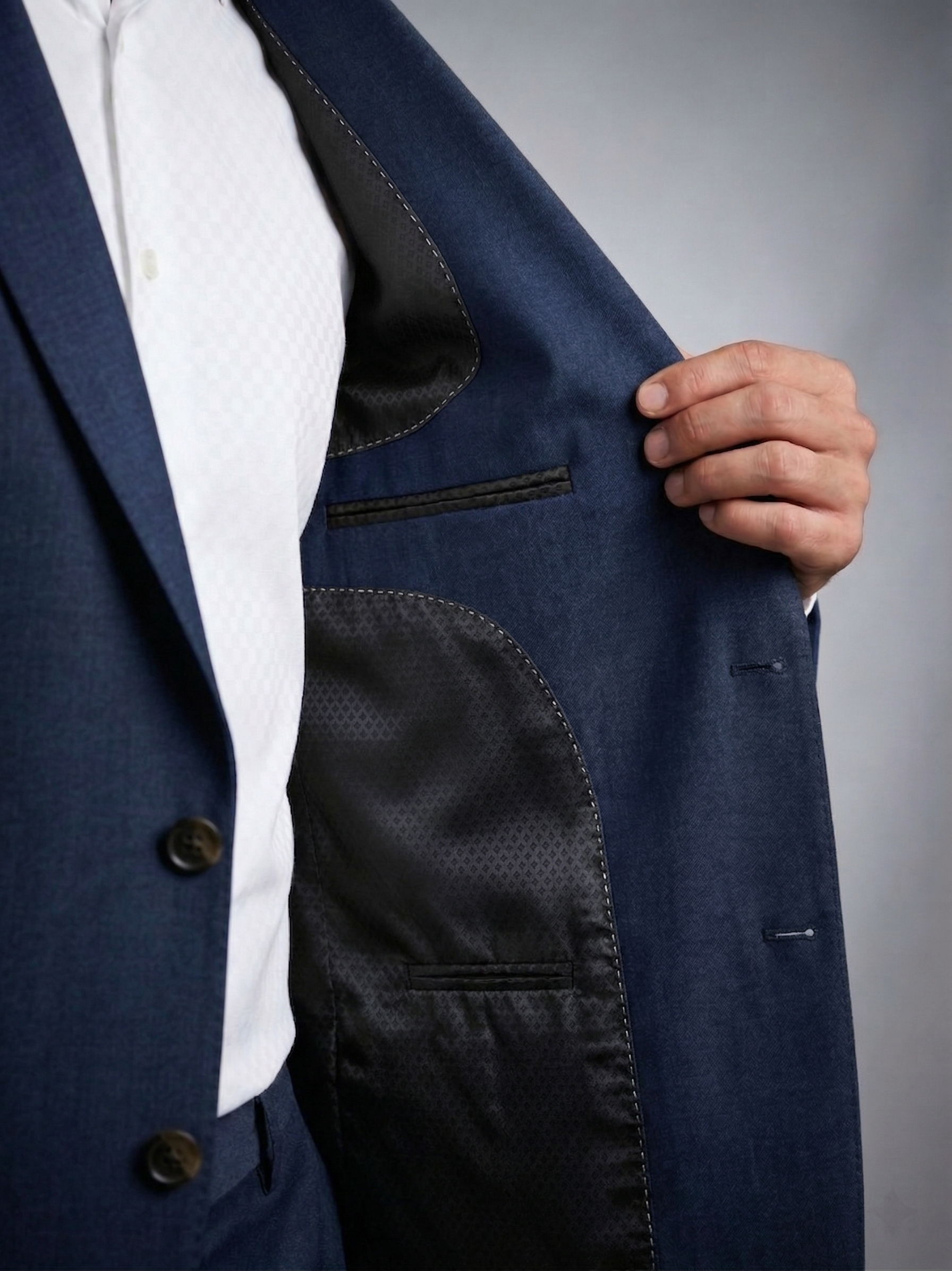 Costume Poliéster Azul Marinho Noite