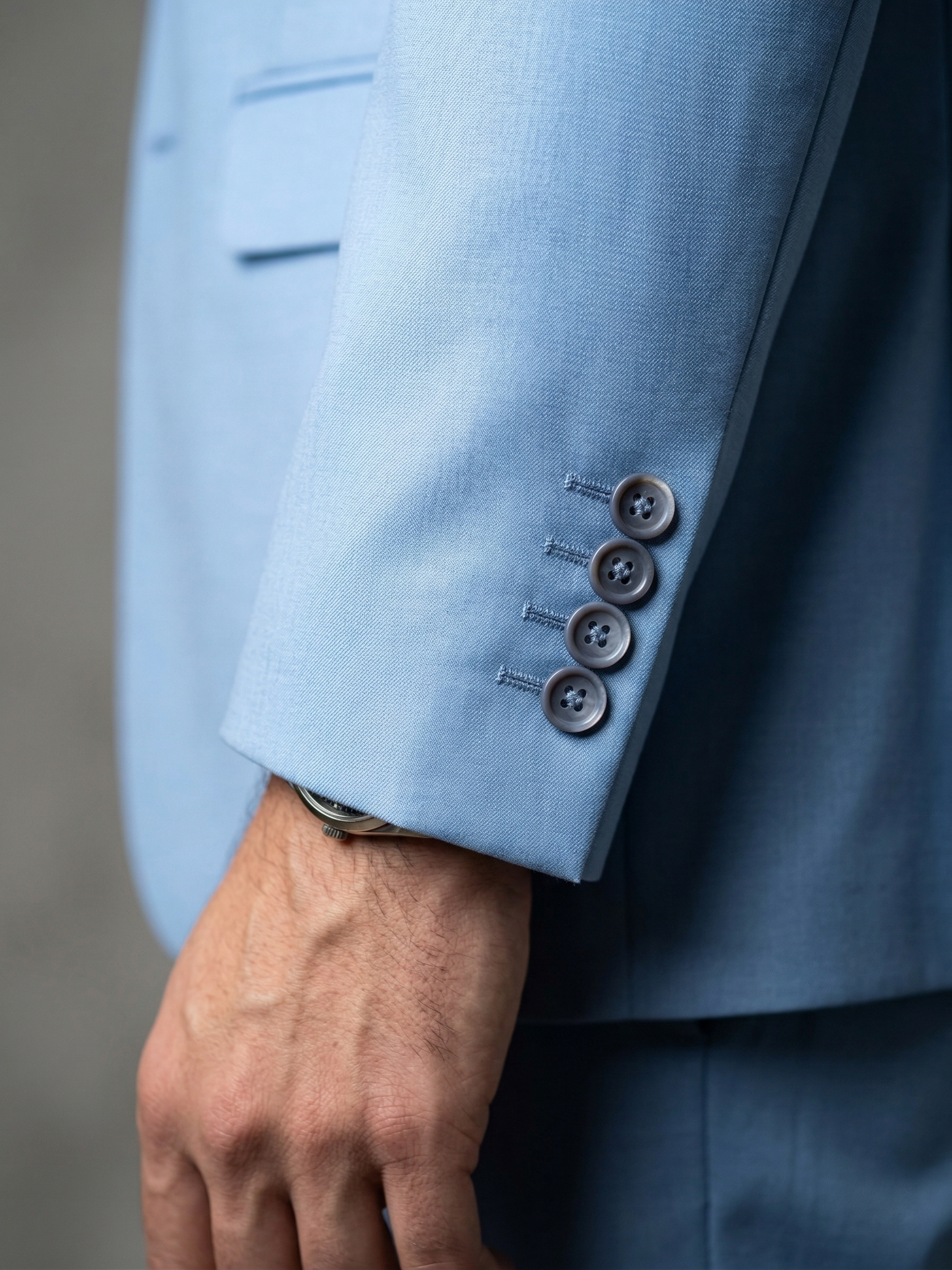 Costume Poliviscose Azul Bebê