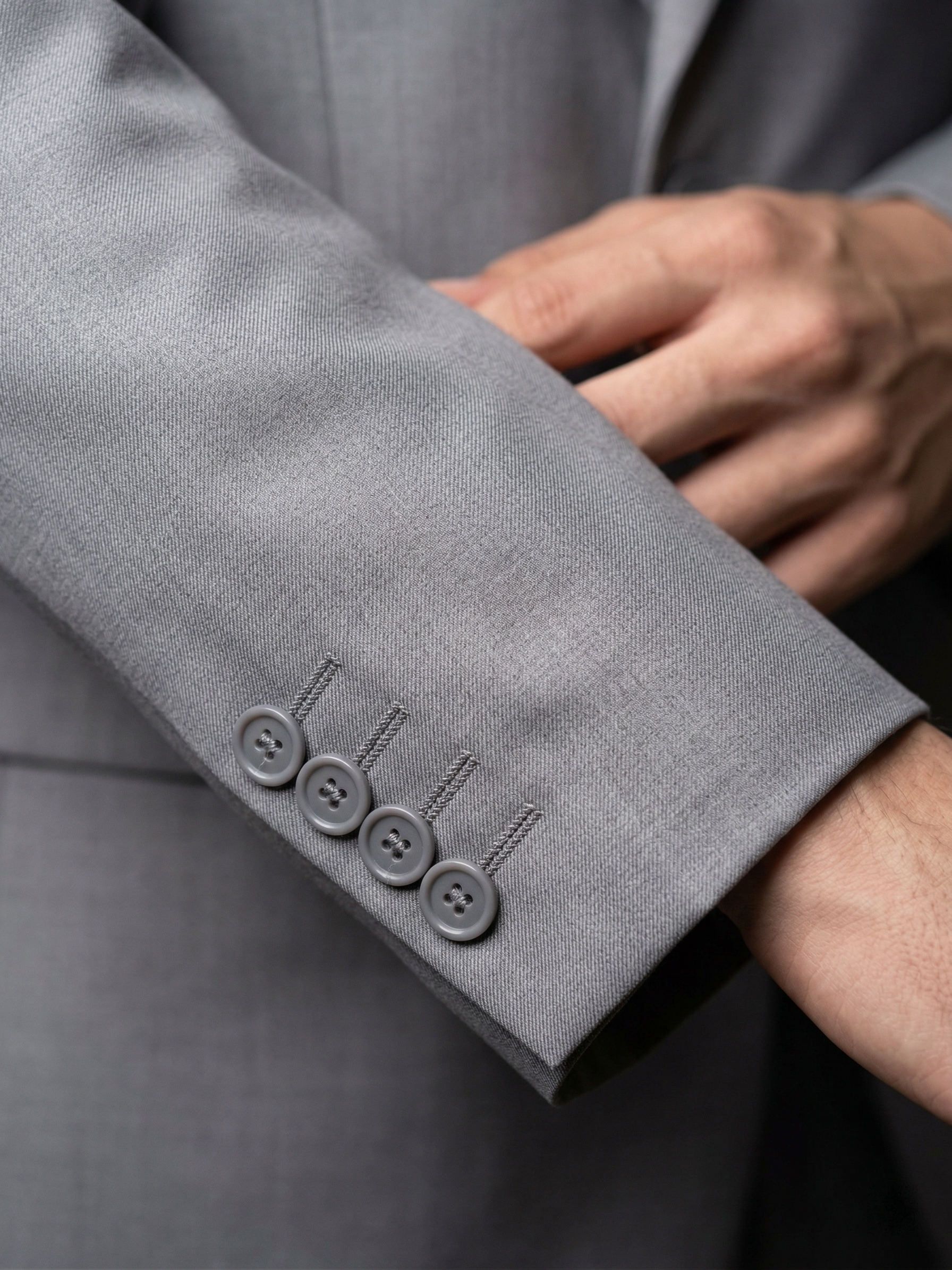 Costume Poliviscose Cinza Médio