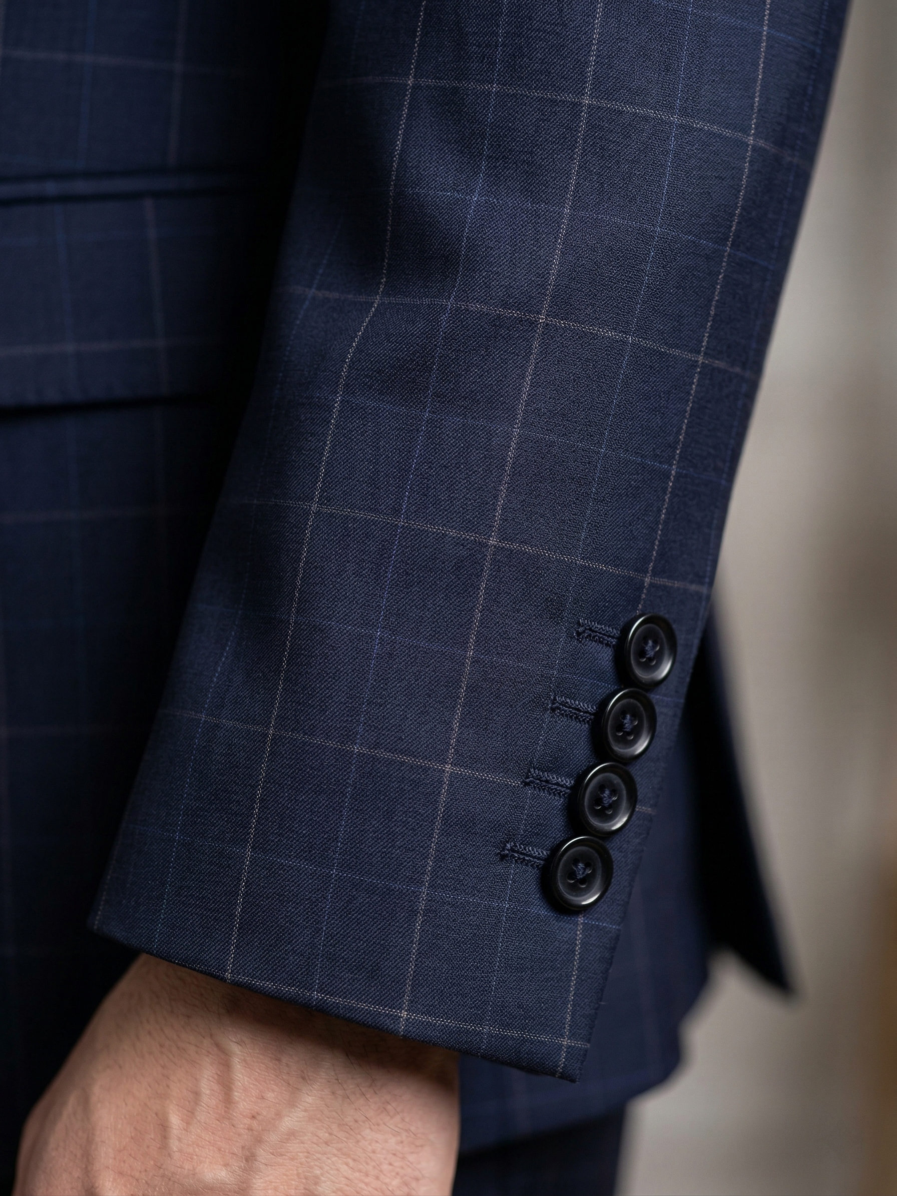 Costume Poliviscose Azul Marinho Quadrile