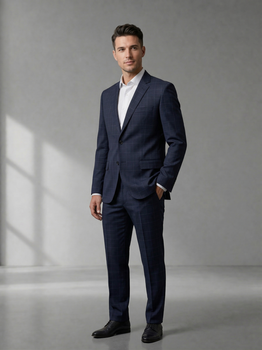 Costume Poliviscose Azul Marinho Quadrile