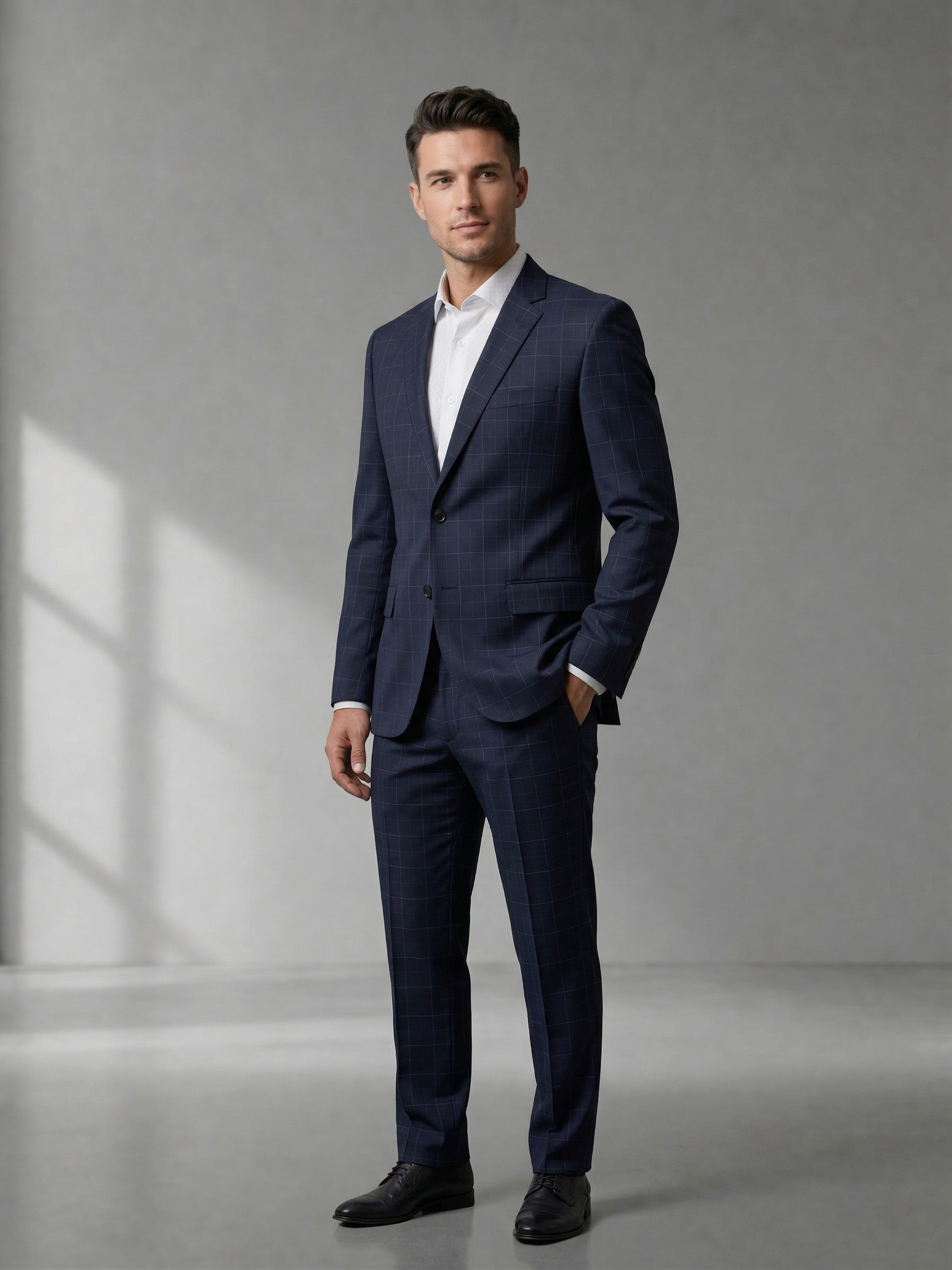 Costume Poliviscose Azul Marinho Quadrile