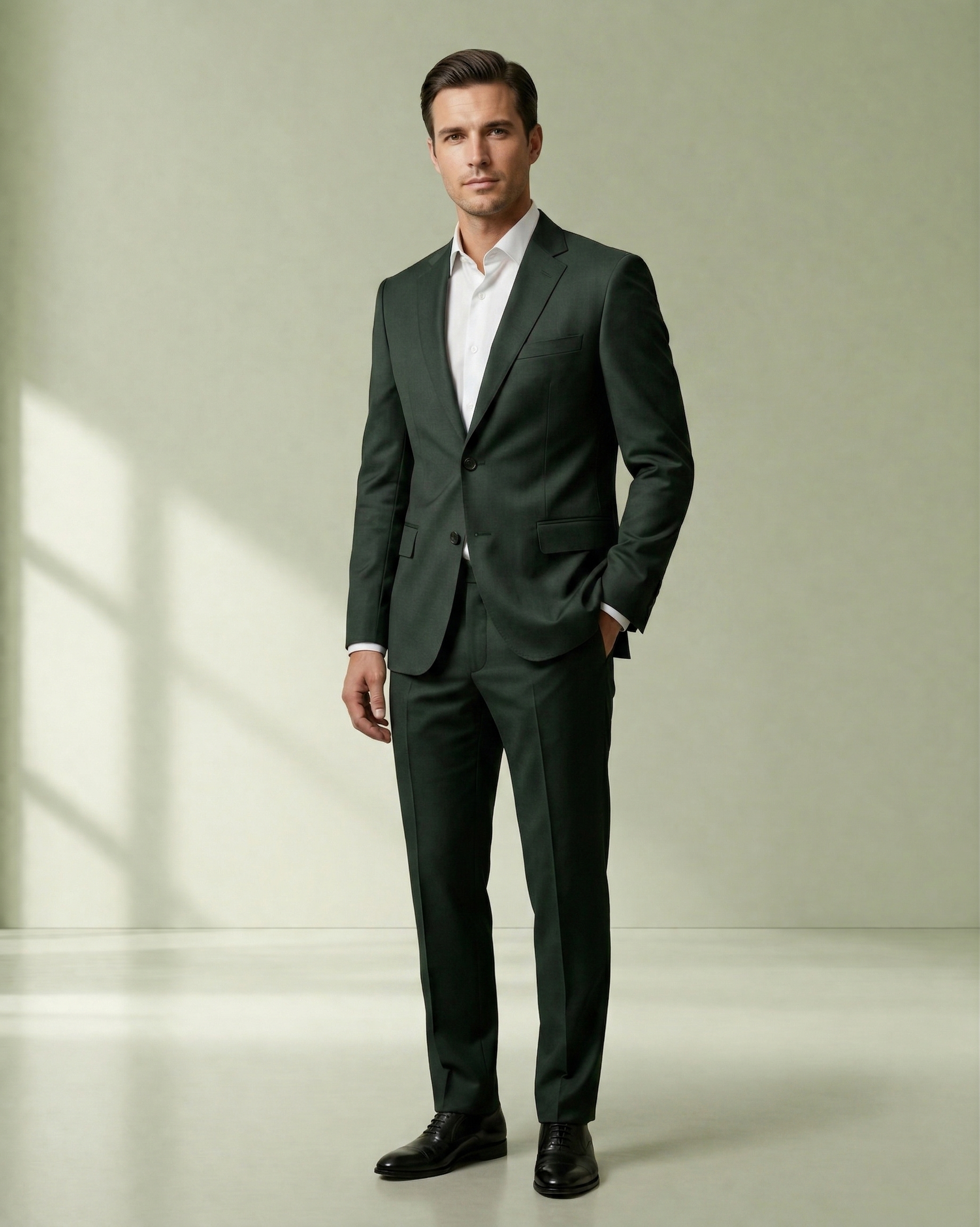 Costume Poliviscose Verde Escuro