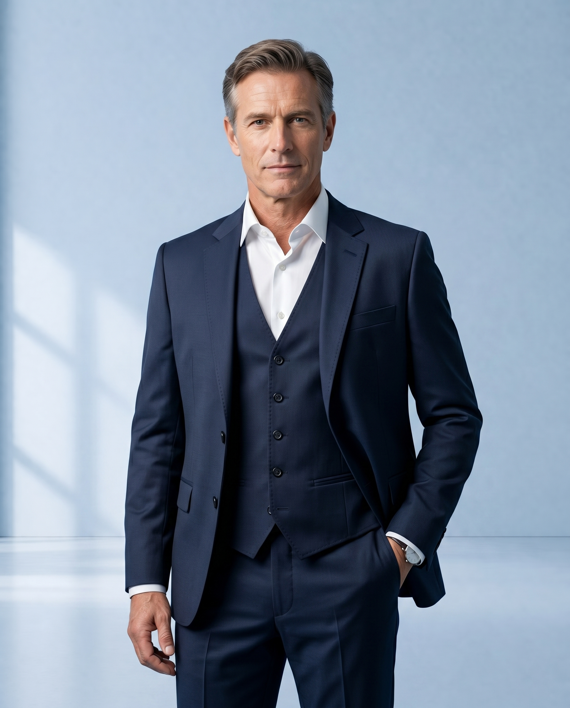 Terno Poliviscose Azul Noite Mountreux