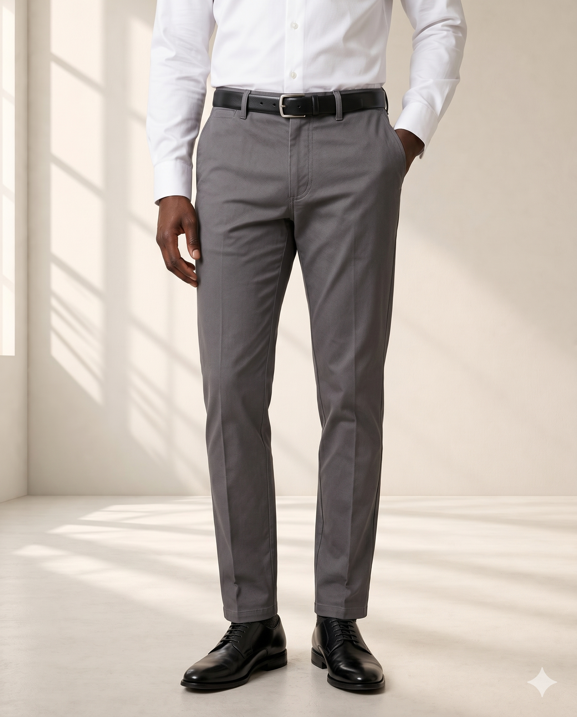 Calça Sarja Masculina Cinza