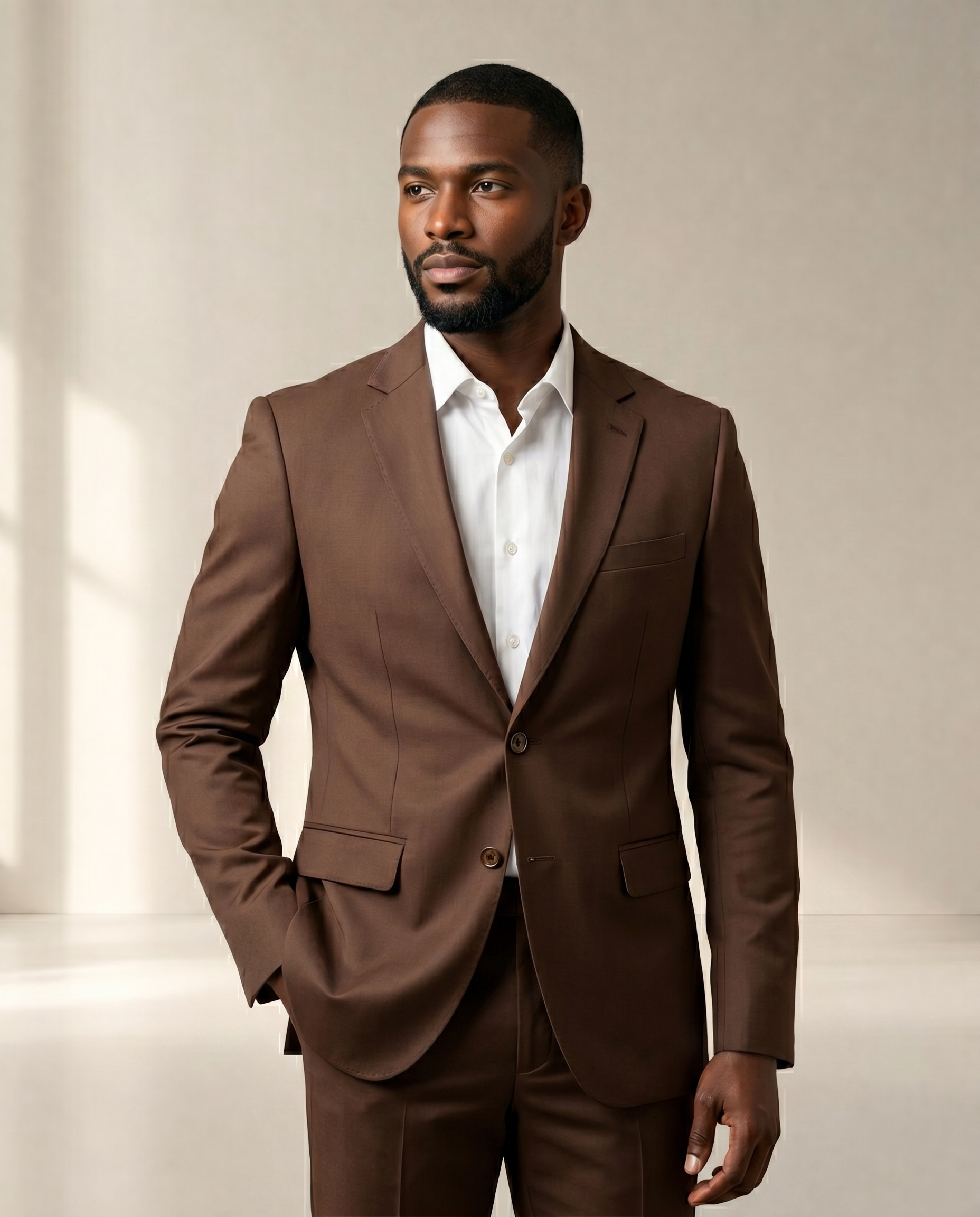 Costume Poliviscose Café