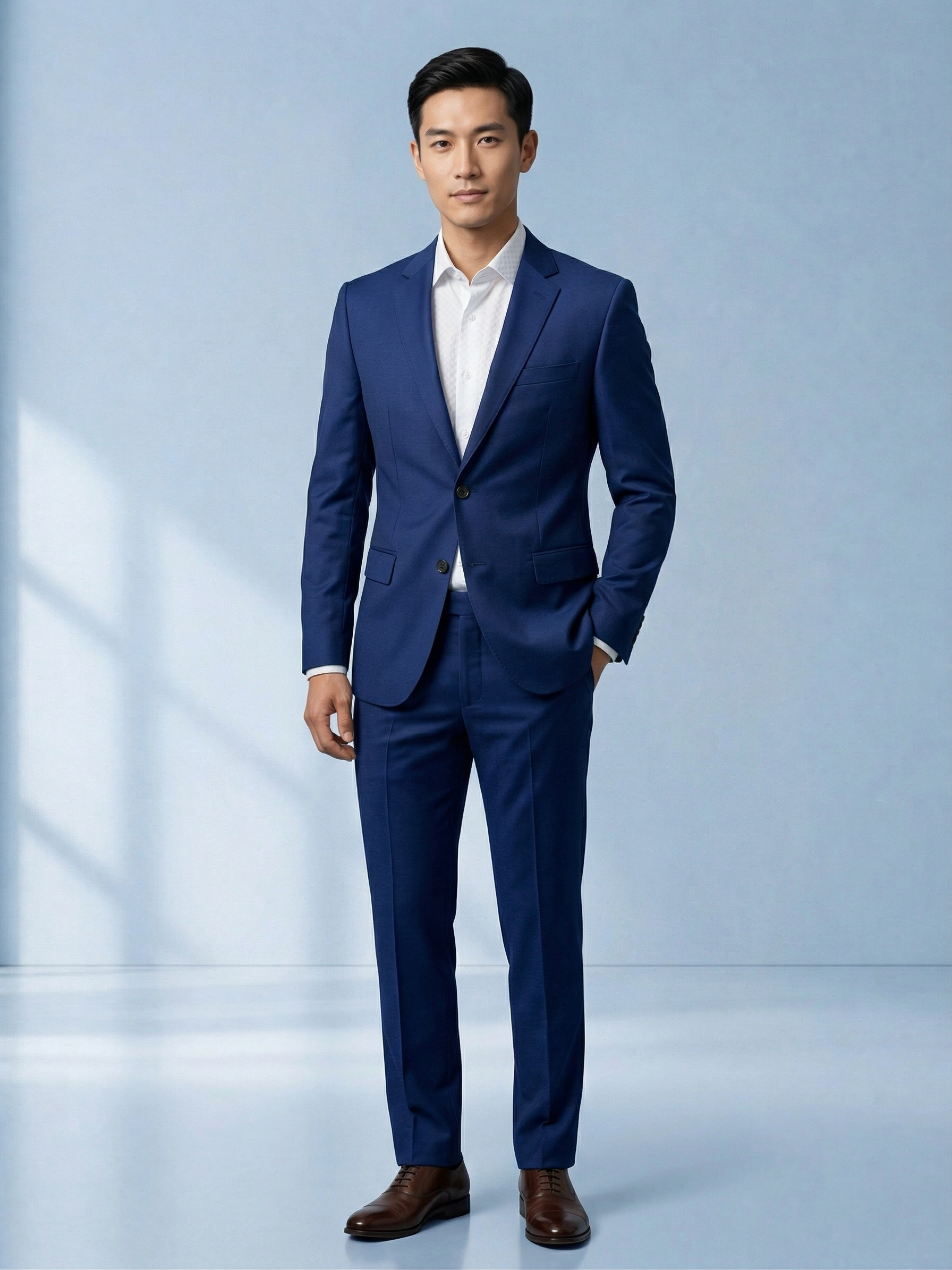 Costume Poliviscose Azul Royal Escuro