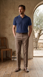 Calça Sarja Masculina Caqui