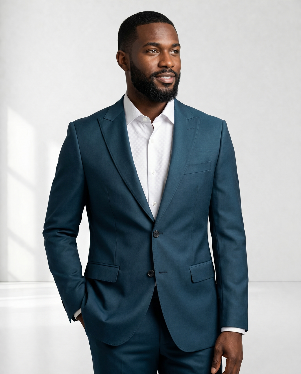 Costume Poliviscose Lapela de Bico Italiano Verde