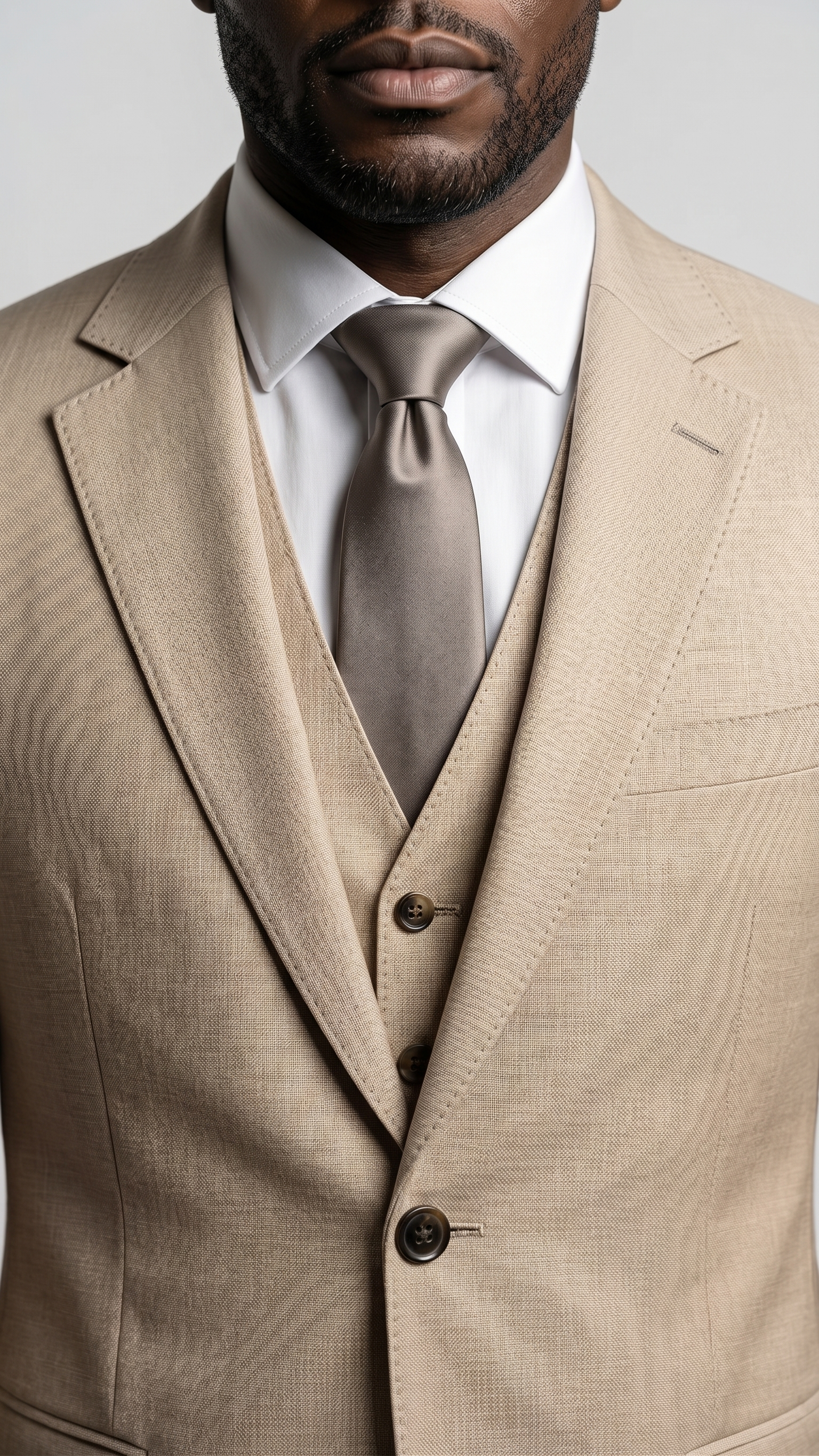 Terno Poliviscose Bege Riviera